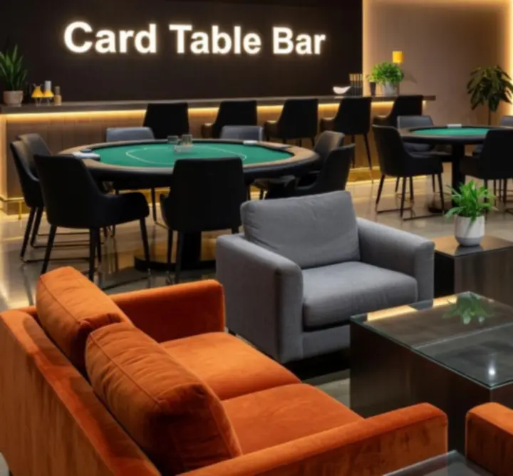 Wnętrze Card Table Bar