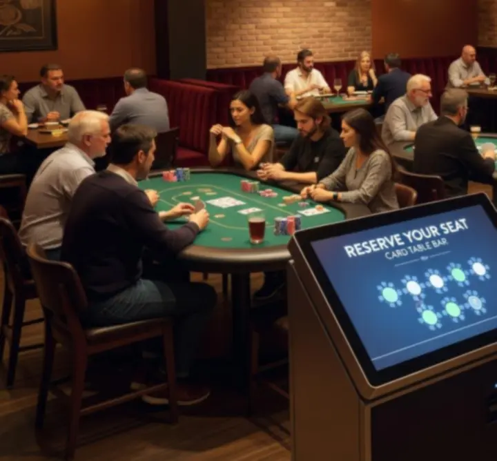 Nowoczesny system rezerwacji stolików w barze Card Table Bar